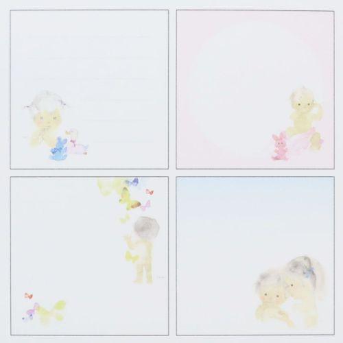 Green Flash Square Memo Pad Chihiro Iwasaki [CH-004] - Blue